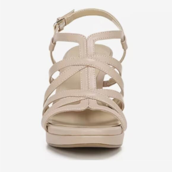 Naturalizer Baylor CremeBrulee/Nude Beige Strappy Heels. Size 9M. Worn Once - Picture 11 of 16